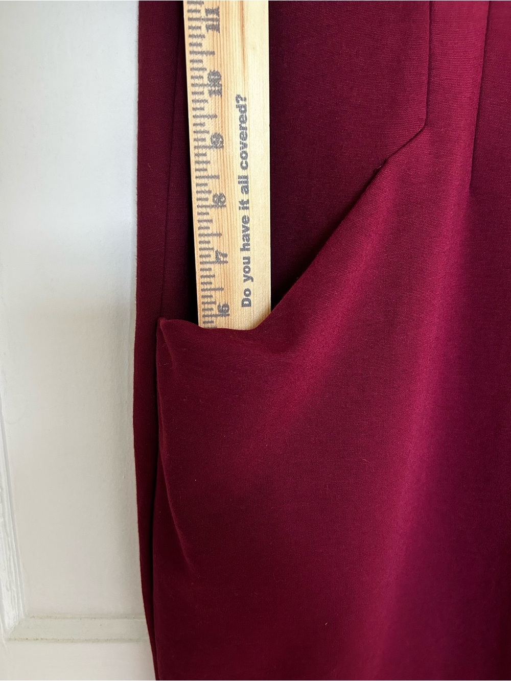 Lafayette 148 New York Burgundy Midi Pocketed Sheath Dress 18W - Picture 4 of 8
